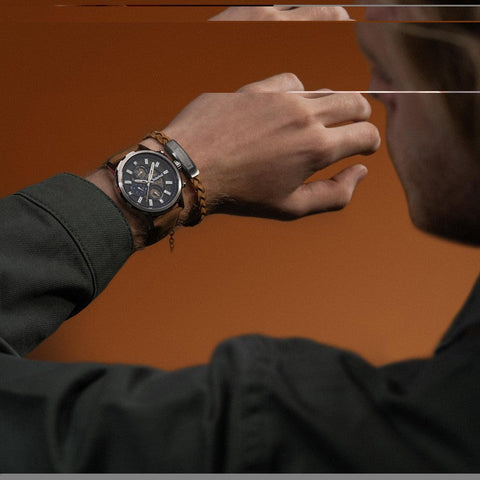 The Watch Boutique Timberland Hampton Harbour Multifunction Brown Leather Strap Watch