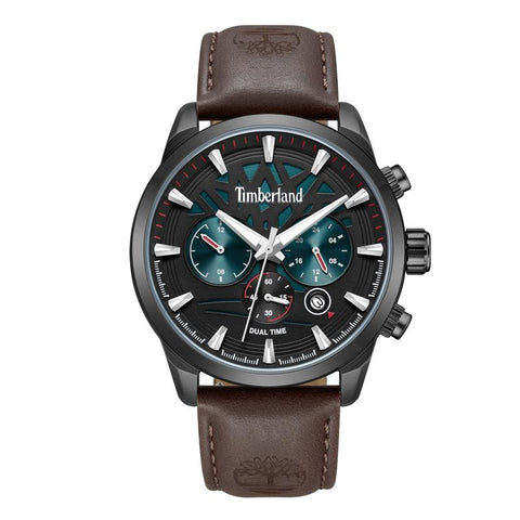 The Watch Boutique Timberland Henniker II Black and Turquoise Sunburst Men's Watch