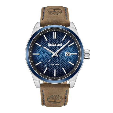 The Watch Boutique Timberland Henniker II Brown Leather Strap Watch