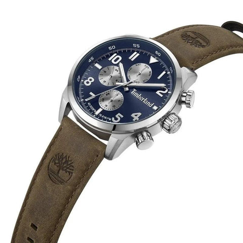 The Watch Boutique Timberland Henniker II Multifunction Leather Strap Watch