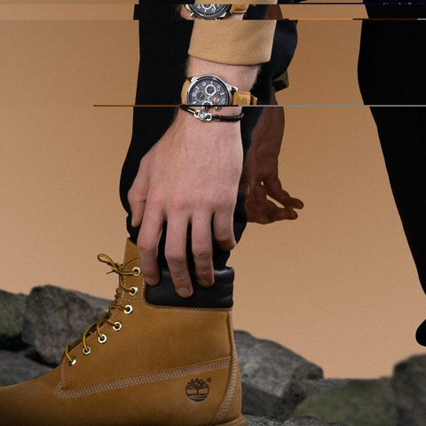 The Watch Boutique Timberland Henniker II Multifunction Tan Leather Strap Watch