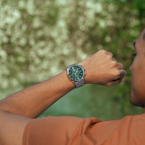 The Watch Boutique Timberland Henniker Men's Green Dial Multifunction Watch