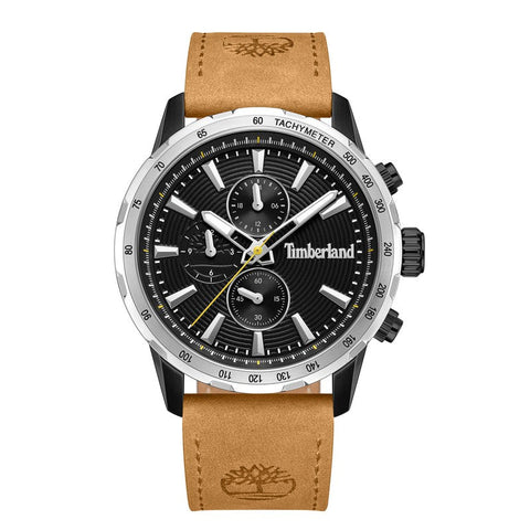 The Watch Boutique Timberland Kennebunk Multifunction Tan Leather Strap Watch