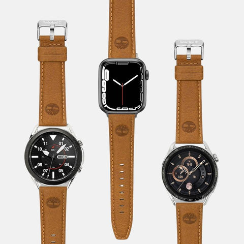 The Watch Boutique Timberland Lacandon Brown Leather Watch Strap