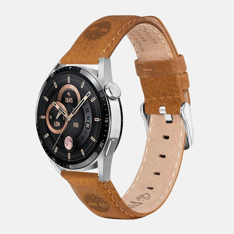 The Watch Boutique Timberland Lacandon Brown Leather Watch Strap