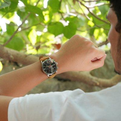 The Watch Boutique Timberland Managate Black Dial Men's Watch