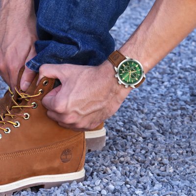 The Watch Boutique Timberland Managate Green Dial Men's Watch