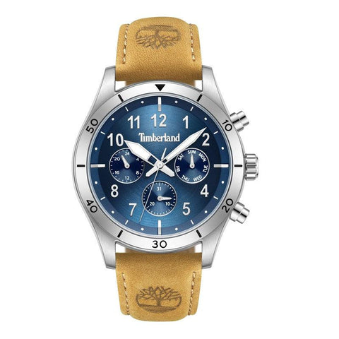 The Watch Boutique Timberland Multifunction Tan Leather Strap Watch