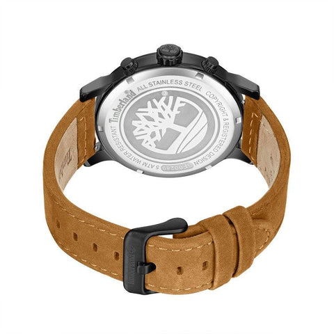 The Watch Boutique Timberland Pancher Multifunction Leather Strap Watch