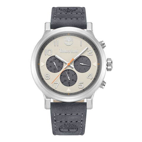 The Watch Boutique Timberland Pancher Multifunction Leather Strap Watch