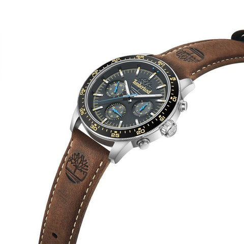 The Watch Boutique Timberland Parkman Multifunction Brown Leather Strap Watch