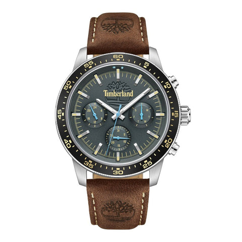 The Watch Boutique Timberland Parkman Multifunction Brown Leather Strap Watch