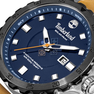 The Watch Boutique Timberland Solar Peak Blue Dial Men's Watch