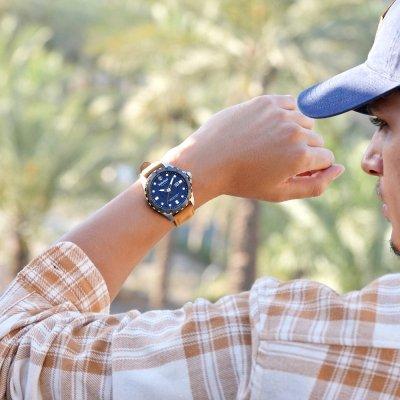 The Watch Boutique Timberland Solar Peak Blue Dial Men's Watch