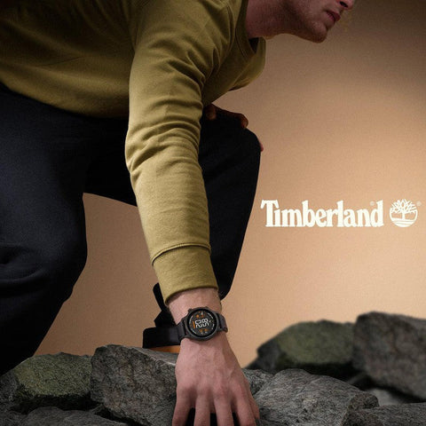 The Watch Boutique Timberland Trail Force Black Silicone Strap Smart Watch