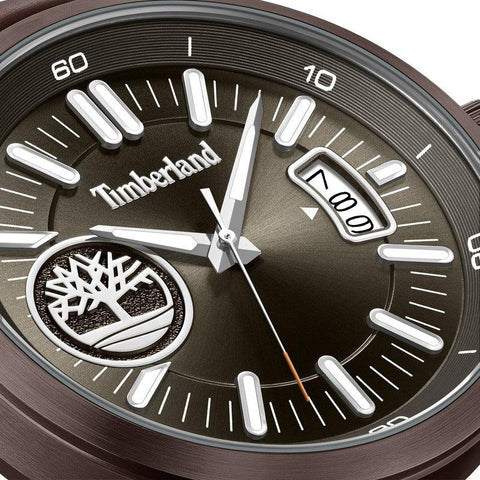 The Watch Boutique Timberland Trumbull Brown Leather Strap Watch
