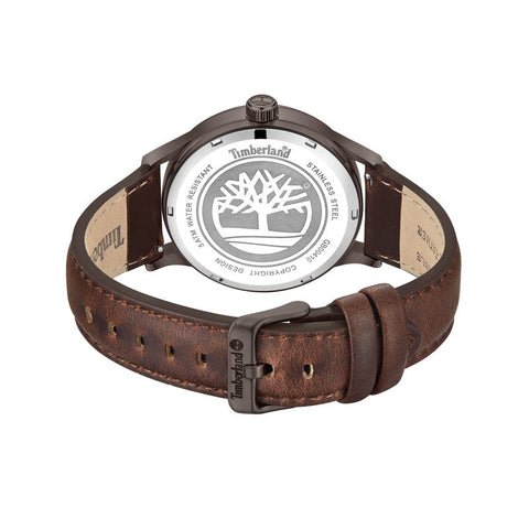 The Watch Boutique Timberland Trumbull Brown Leather Strap Watch