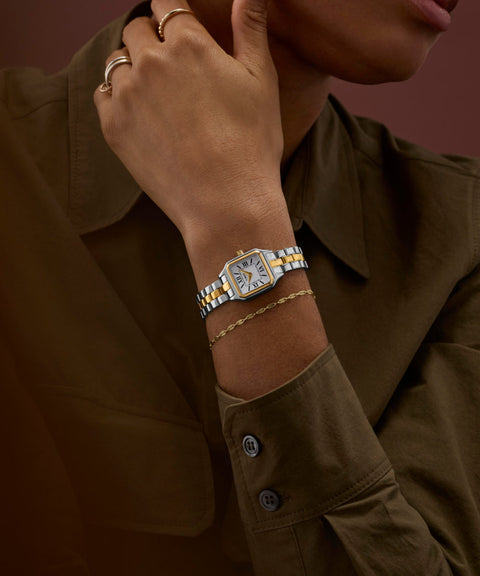The Watch Boutique Timex Addison Stainless 2-Tone Steel Bracelet Watch