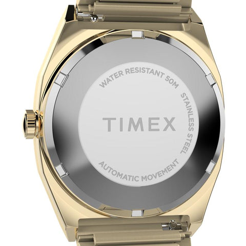The Watch Boutique Timex Automatic 1983 E Line Reissue Gold-Tone Expansion Band Watch