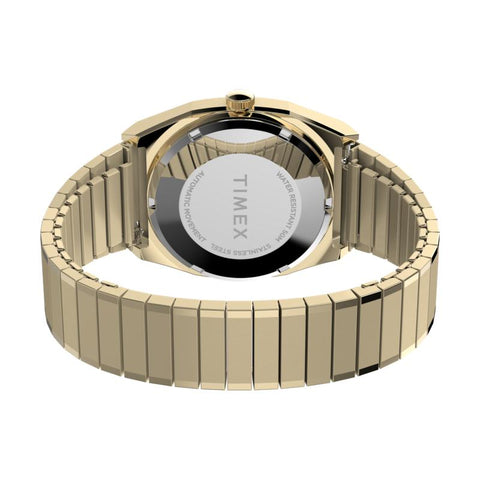 The Watch Boutique Timex Automatic 1983 E Line Reissue Gold-Tone Expansion Band Watch