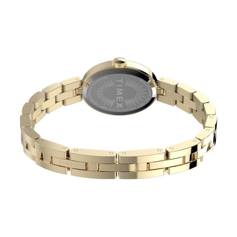 The Watch Boutique Timex Cavatina Stainless Steel Bracelet White Gold-Tone Watch