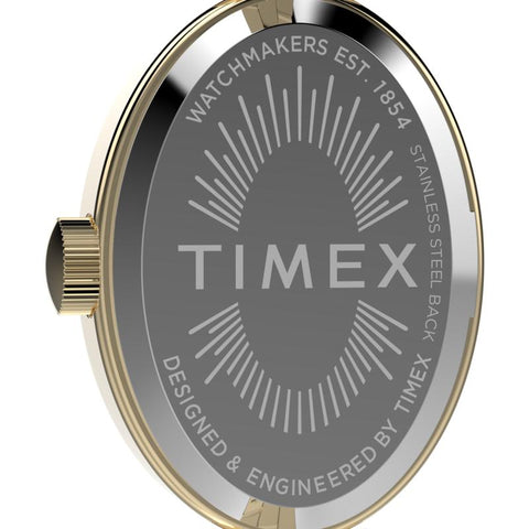 The Watch Boutique Timex Cavatina Stainless Steel Bracelet White Gold-Tone Watch