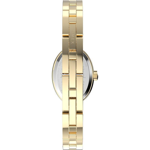 The Watch Boutique Timex Cavatina Stainless Steel Bracelet White Gold-Tone Watch