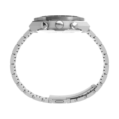 The Watch Boutique Timex Continental Chronograph Stainless Steel Bracelet Watch
