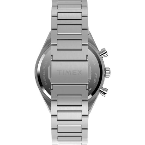 The Watch Boutique Timex Continental Chronograph Stainless Steel Bracelet Watch