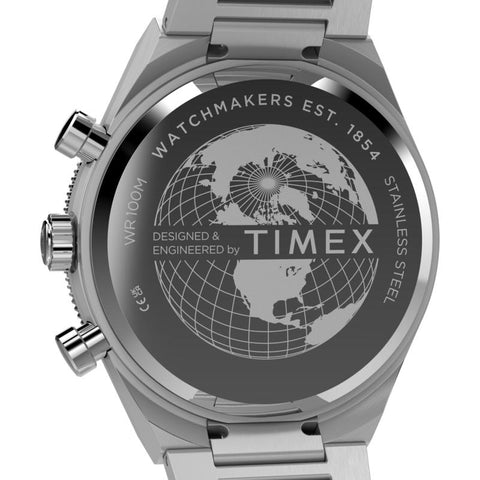 The Watch Boutique Timex Continental Chronograph Stainless Steel Bracelet Watch