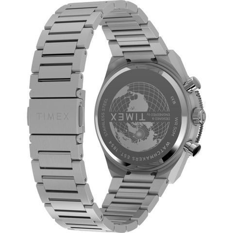 The Watch Boutique Timex Continental Chronograph Stainless Steel Bracelet Watch