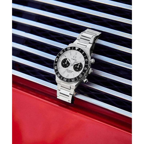 The Watch Boutique Timex Continental Chronograph Stainless Steel Bracelet Watch