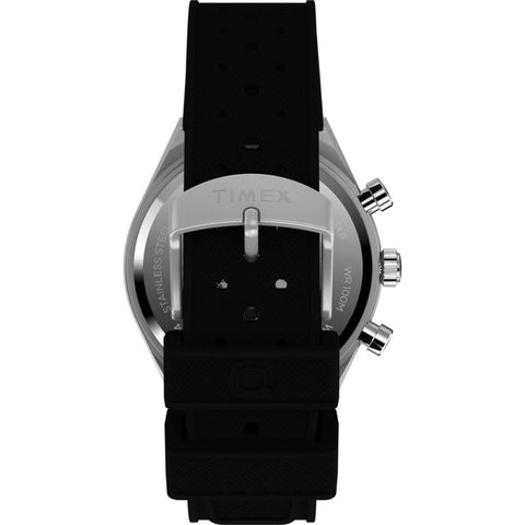The Watch Boutique Timex Continental Chronograph Synthetic Rubber Strap Watch