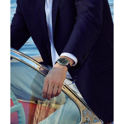 The Watch Boutique Timex Continental Chronograph Synthetic Rubber Strap Watch