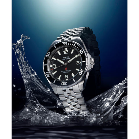 The Watch Boutique Timex Deepwater Arctic Jubilee Stainless Steel Strap Watch