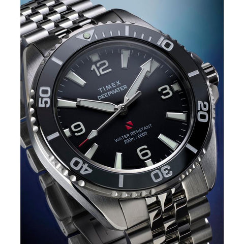 The Watch Boutique Timex Deepwater Arctic Jubilee Stainless Steel Strap Watch