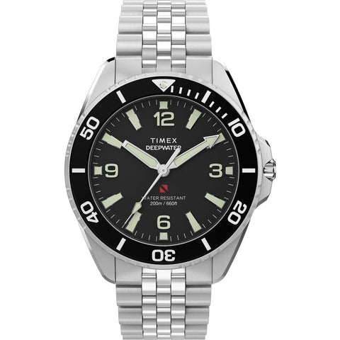 The Watch Boutique Timex Deepwater Arctic Jubilee Stainless Steel Strap Watch