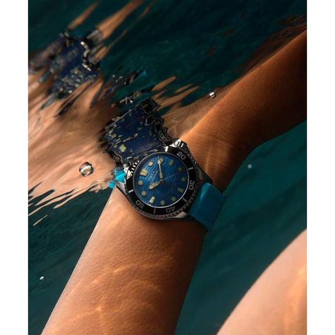 The Watch Boutique Timex Deepwater Meridian 200 HNBR Rubber Strap Watch