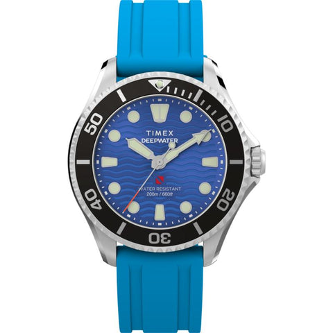 The Watch Boutique Timex Deepwater Meridian 200 HNBR Rubber Strap Watch