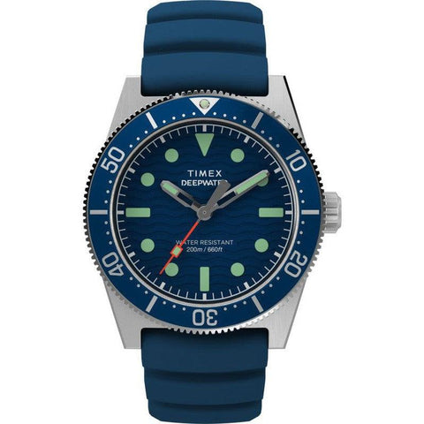 The Watch Boutique Timex Deepwater Reef 200 41mm Synthetic Rubber Strap Watch