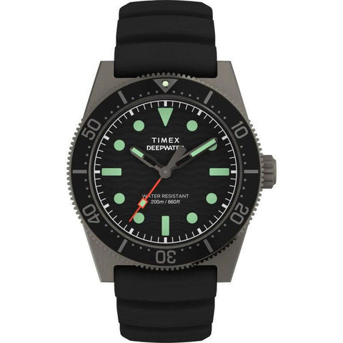 The Watch Boutique Timex Deepwater Reef 200 41mm Synthetic Rubber Strap Watch