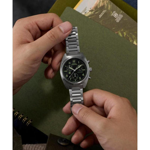 The Watch Boutique Timex Expedition Capstone Chronograph Stainless Steel Bracelet Watch