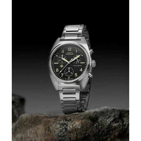 The Watch Boutique Timex Expedition Capstone Chronograph Stainless Steel Bracelet Watch