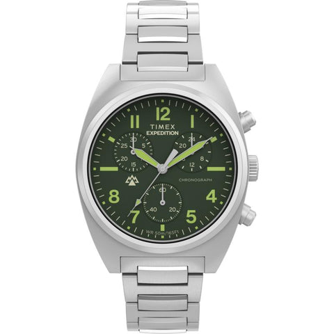 The Watch Boutique Timex Expedition Capstone Chronograph Stainless Steel Bracelet Watch