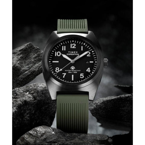 The Watch Boutique Timex Expedition Capstone Silicone Strap Watch