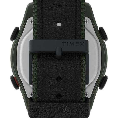 The Watch Boutique Timex Expedition Trailblazer+ 43mm Green-Black Material Strap Watch