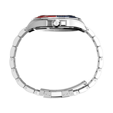 The Watch Boutique Timex Harborside Coast Multifunction Stainless Steel Bracelet Watch