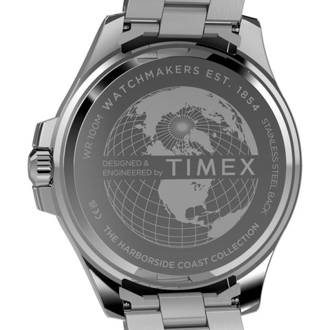 The Watch Boutique Timex Harborside Coast Multifunction Stainless Steel Bracelet Watch