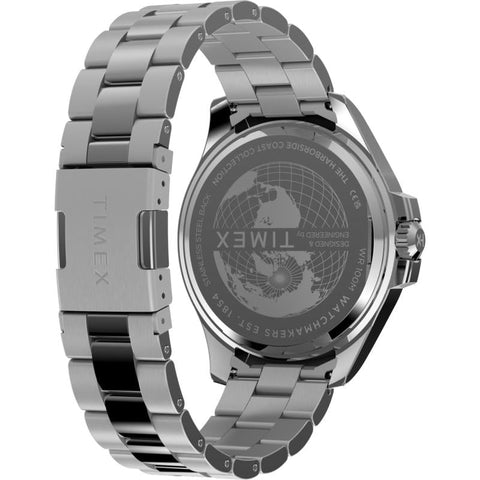 The Watch Boutique Timex Harborside Coast Multifunction Stainless Steel Bracelet Watch