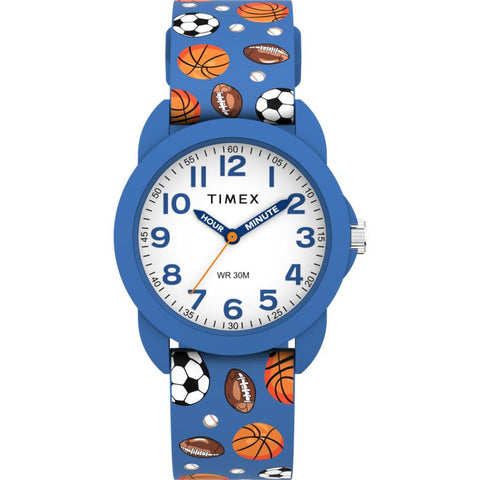 The Watch Boutique Timex Kids Time Teacher Silicone Strap Watch